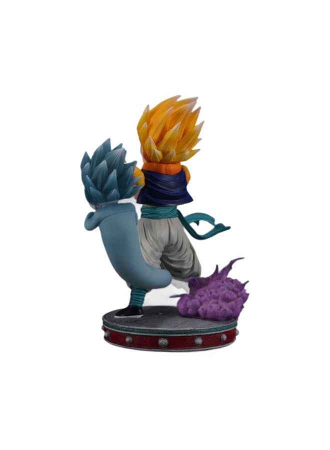 Dragon Ball,Gotenks Anime Figure,Dynamic Super Saiyan Pose, Desk Centerpiece and Energetic Birthday Gift 23cm - Image 5